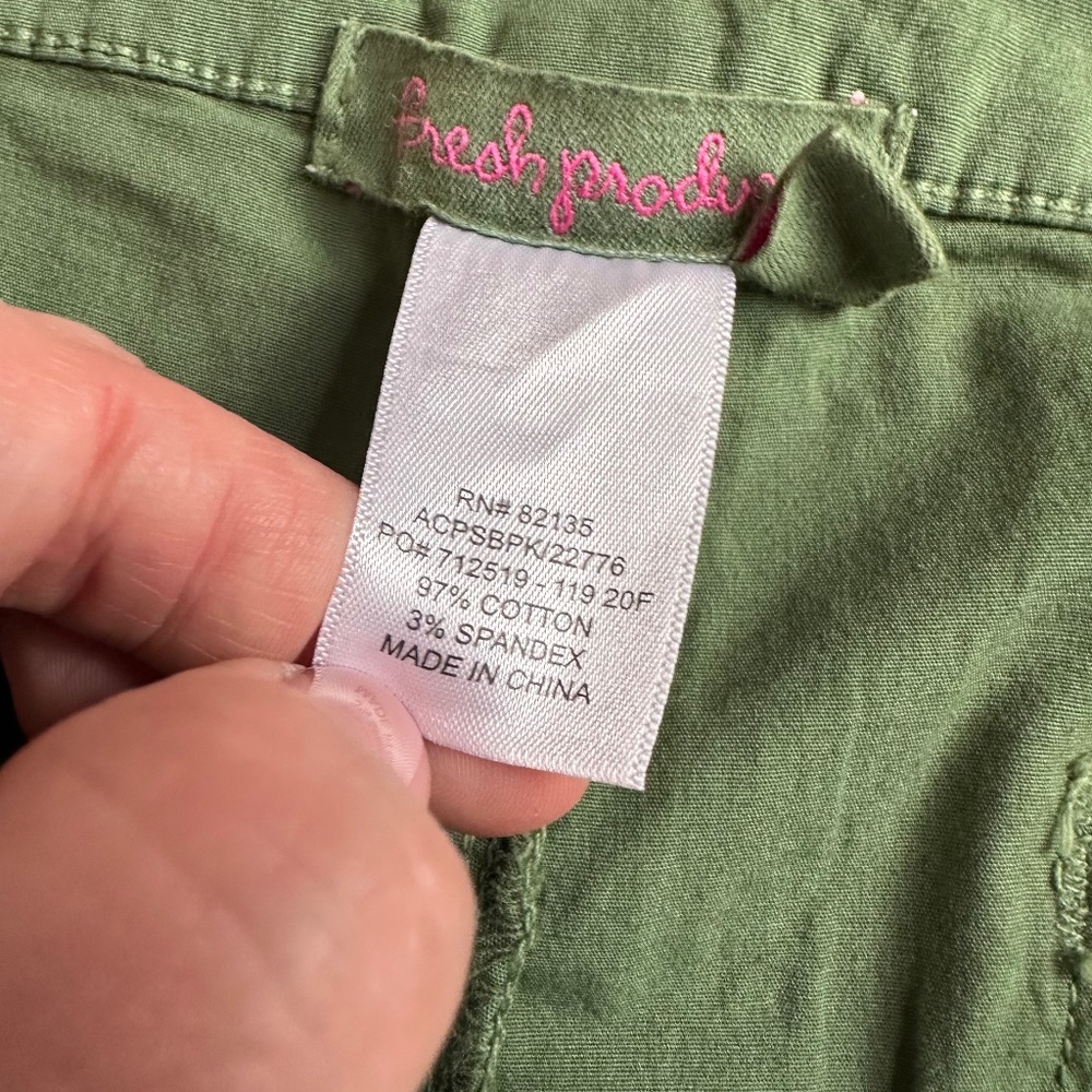 NWT Fresh Produce Safari Pocket Capris - Picture 7 of 8